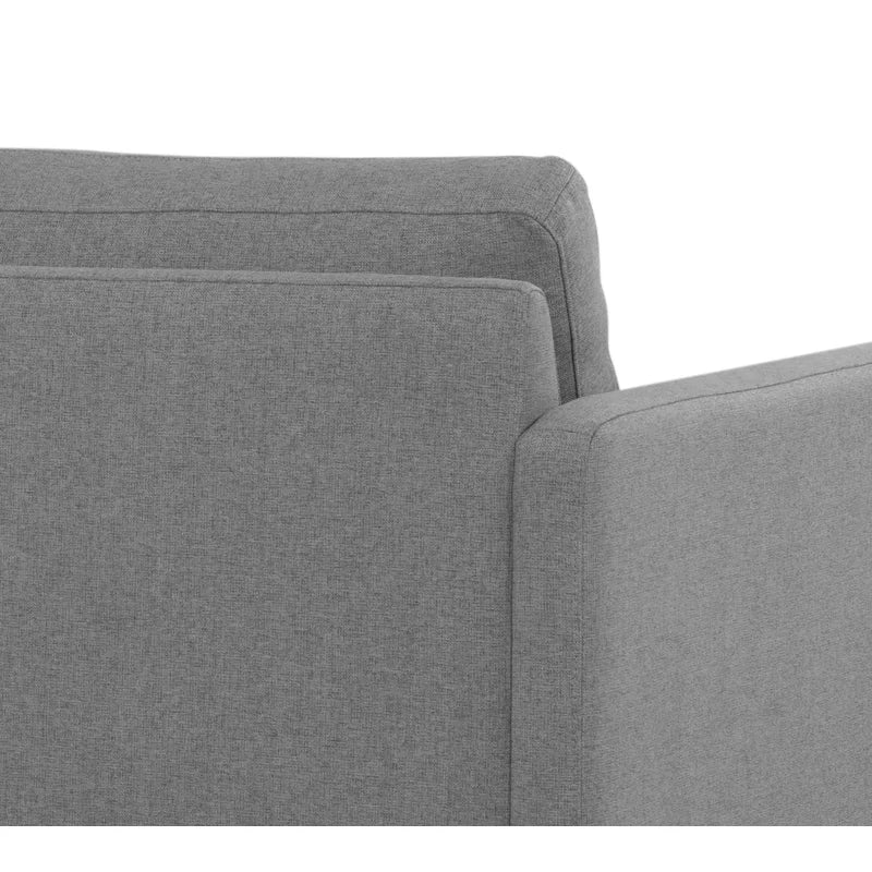 3 Seater Fabric Sofa with Metal Legs -