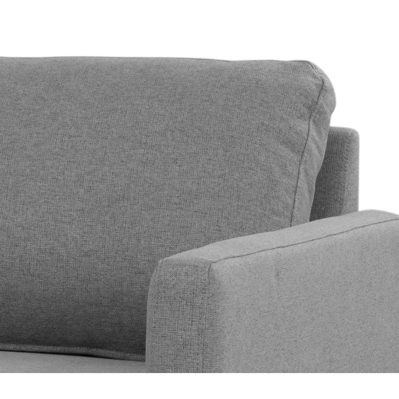 3 Seater Fabric Sofa with Metal Legs -