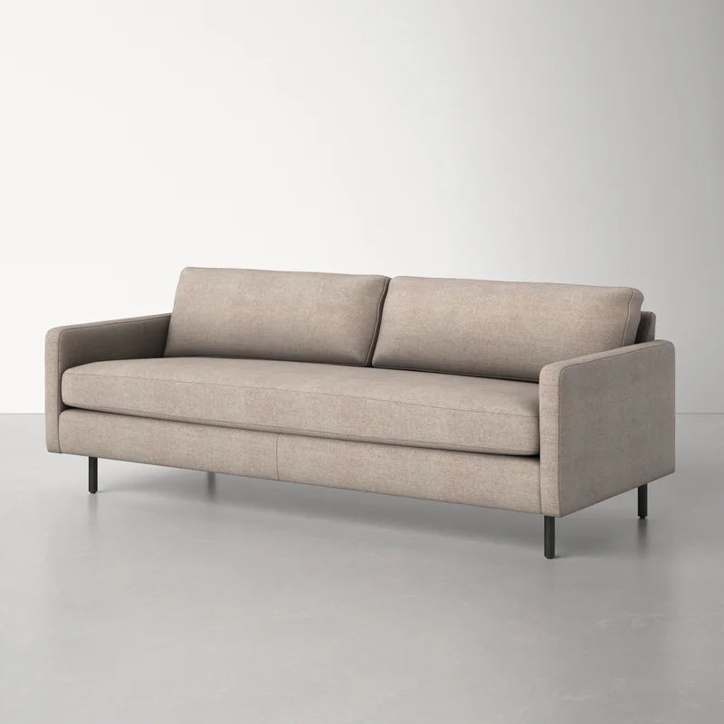 3 Seater Fabric Sofa with Metal Legs -