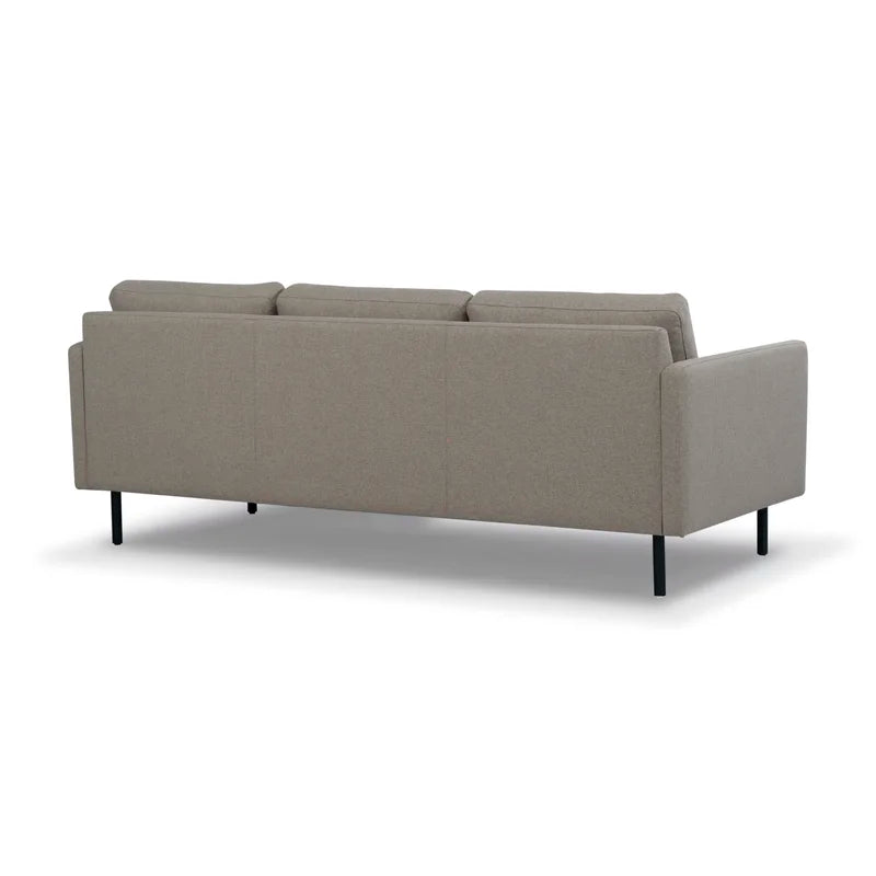 3 Seater Fabric Sofa with Metal Legs -