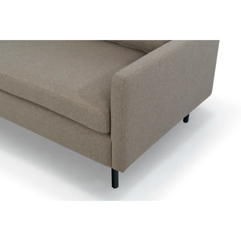 3 Seater Fabric Sofa with Metal Legs -