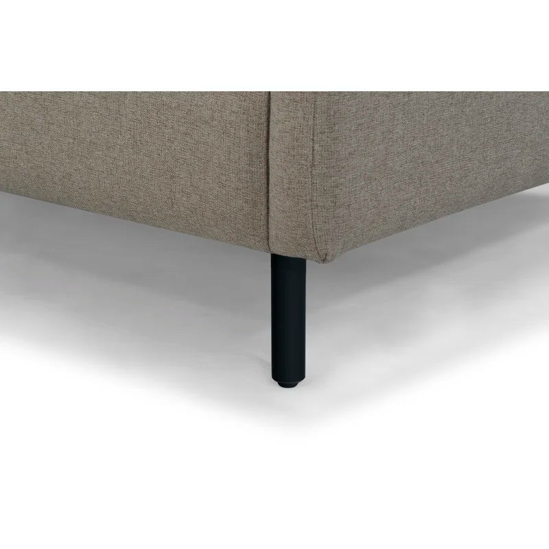 3 Seater Fabric Sofa with Metal Legs -