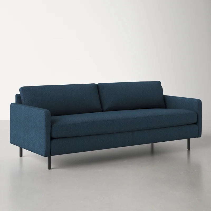 3 Seater Fabric Sofa with Metal Legs -