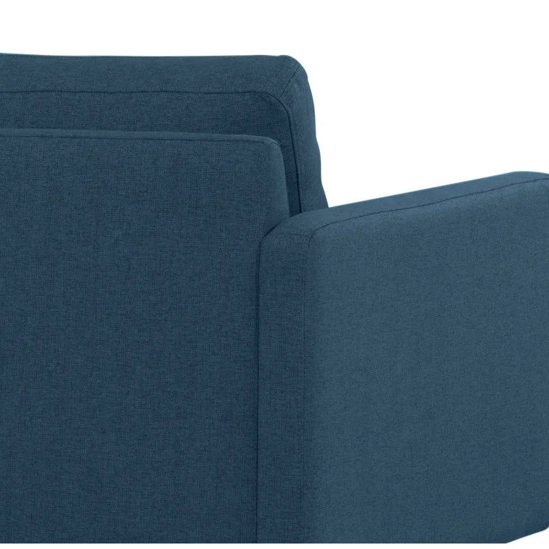 3 Seater Fabric Sofa with Metal Legs -