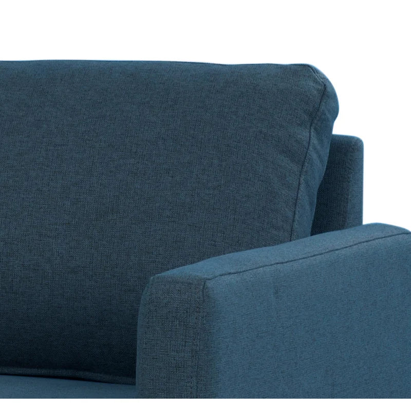 3 Seater Fabric Sofa with Metal Legs -