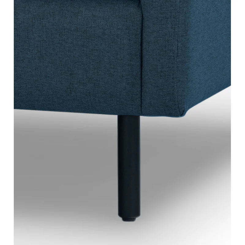 3 Seater Fabric Sofa with Metal Legs -
