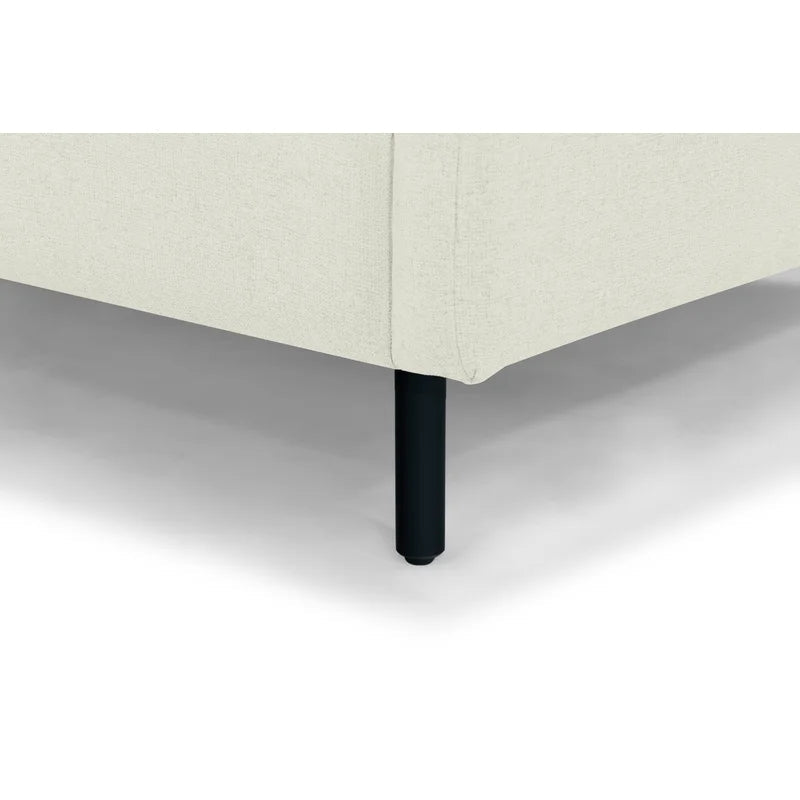 3 Seater Fabric Sofa with Metal Legs -