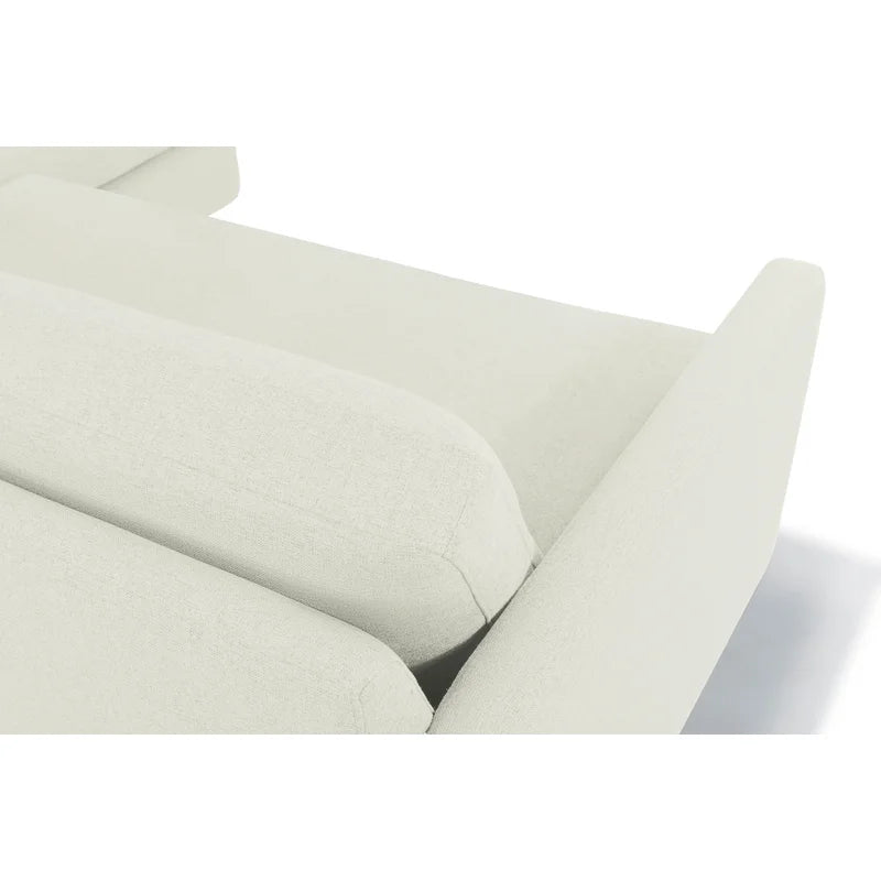 3 Seater Fabric Sofa with Metal Legs -