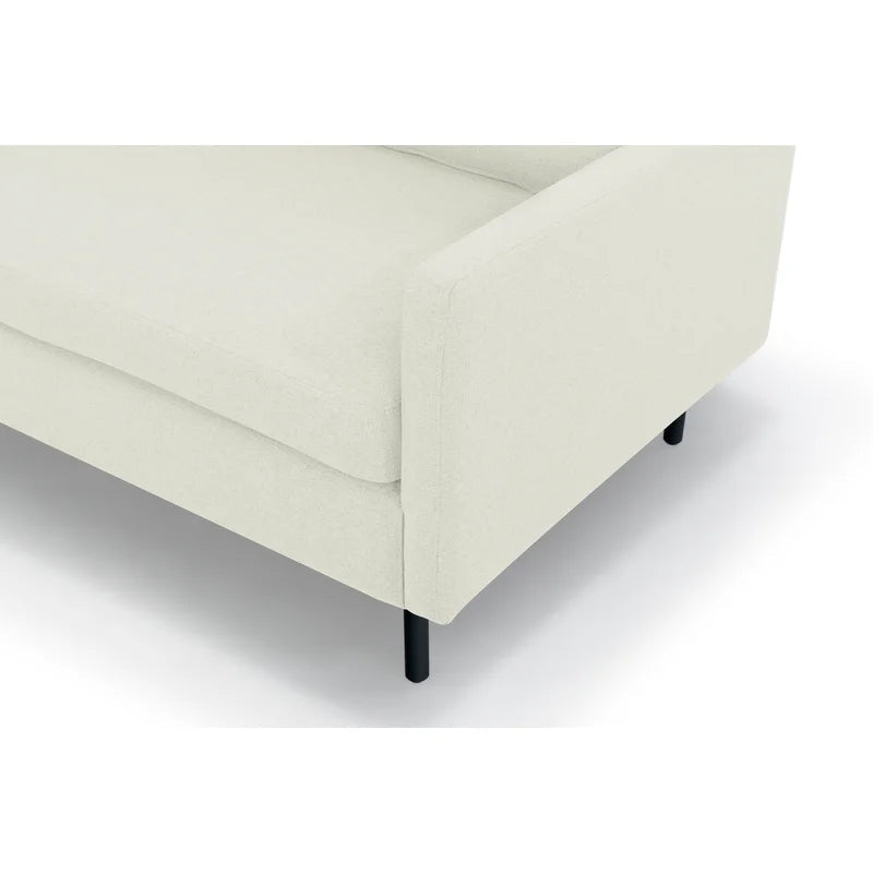 3 Seater Fabric Sofa with Metal Legs -