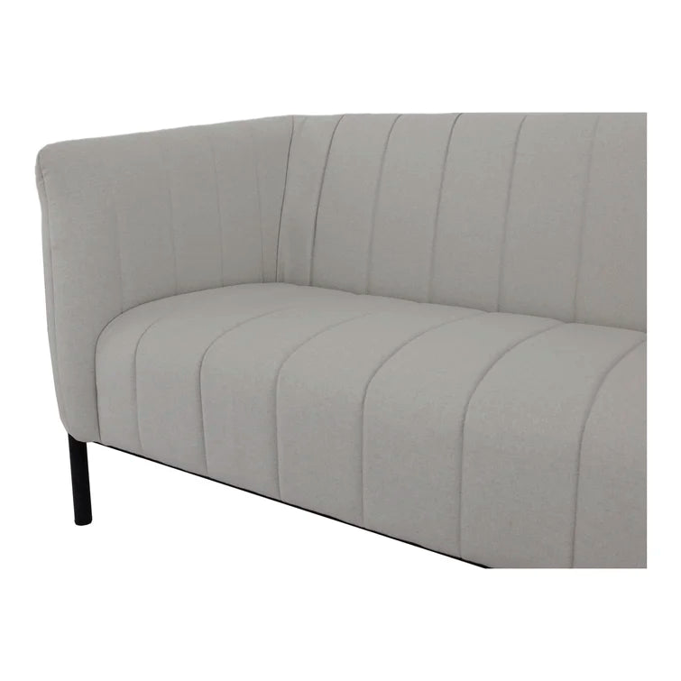 3 Seater Fabric Sofa with Metal Legs -