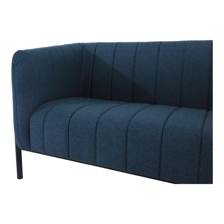 3 Seater Fabric Sofa with Metal Legs -