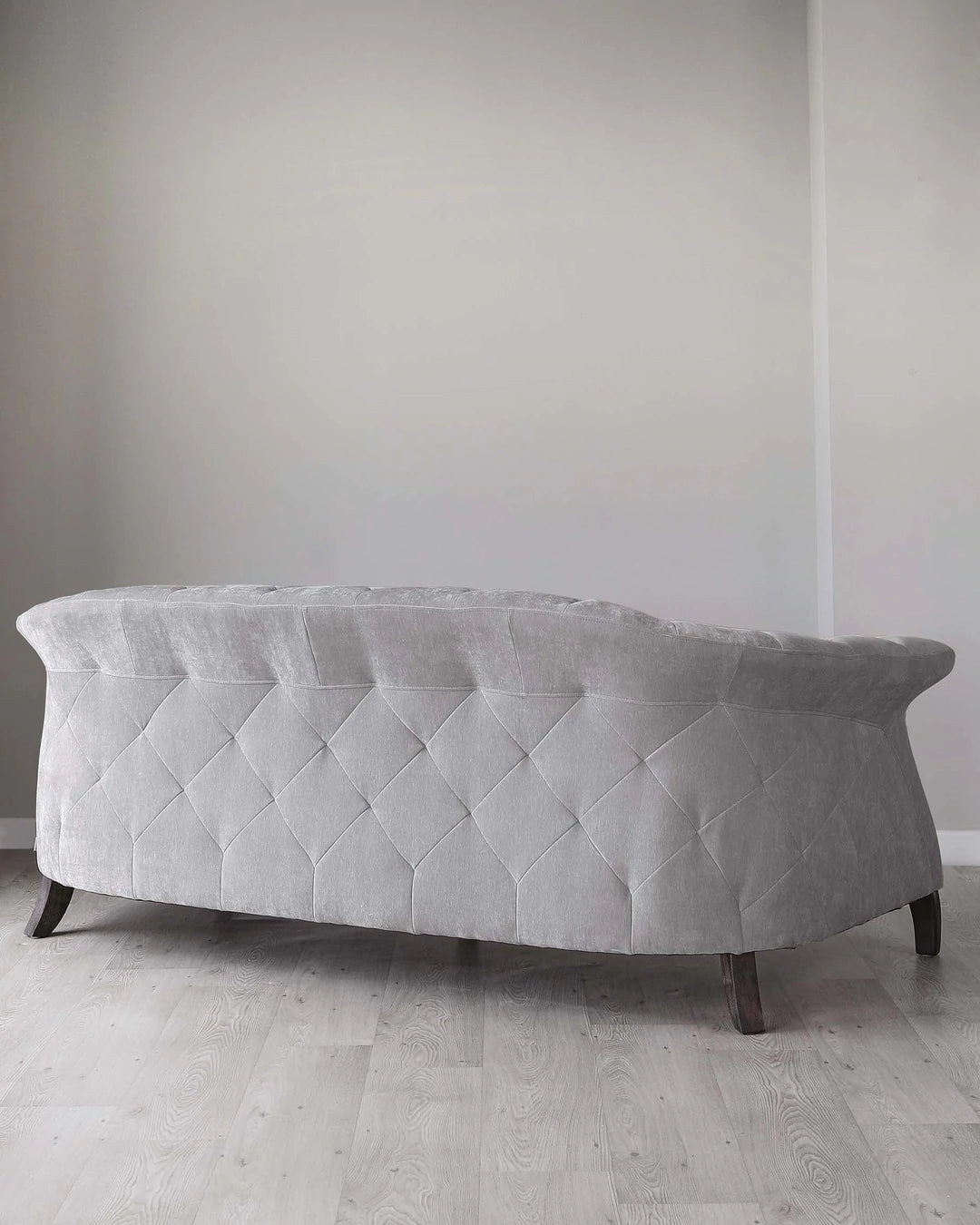 3 Seater Fabric Sofa with Wooden Legs -