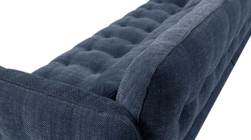 3 Seater Fabric Sofa with Wooden Legs -