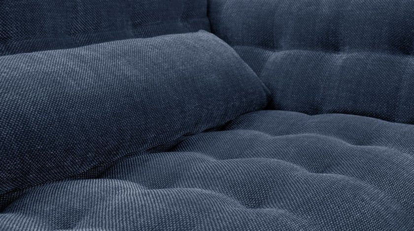 3 Seater Fabric Sofa with Wooden Legs -