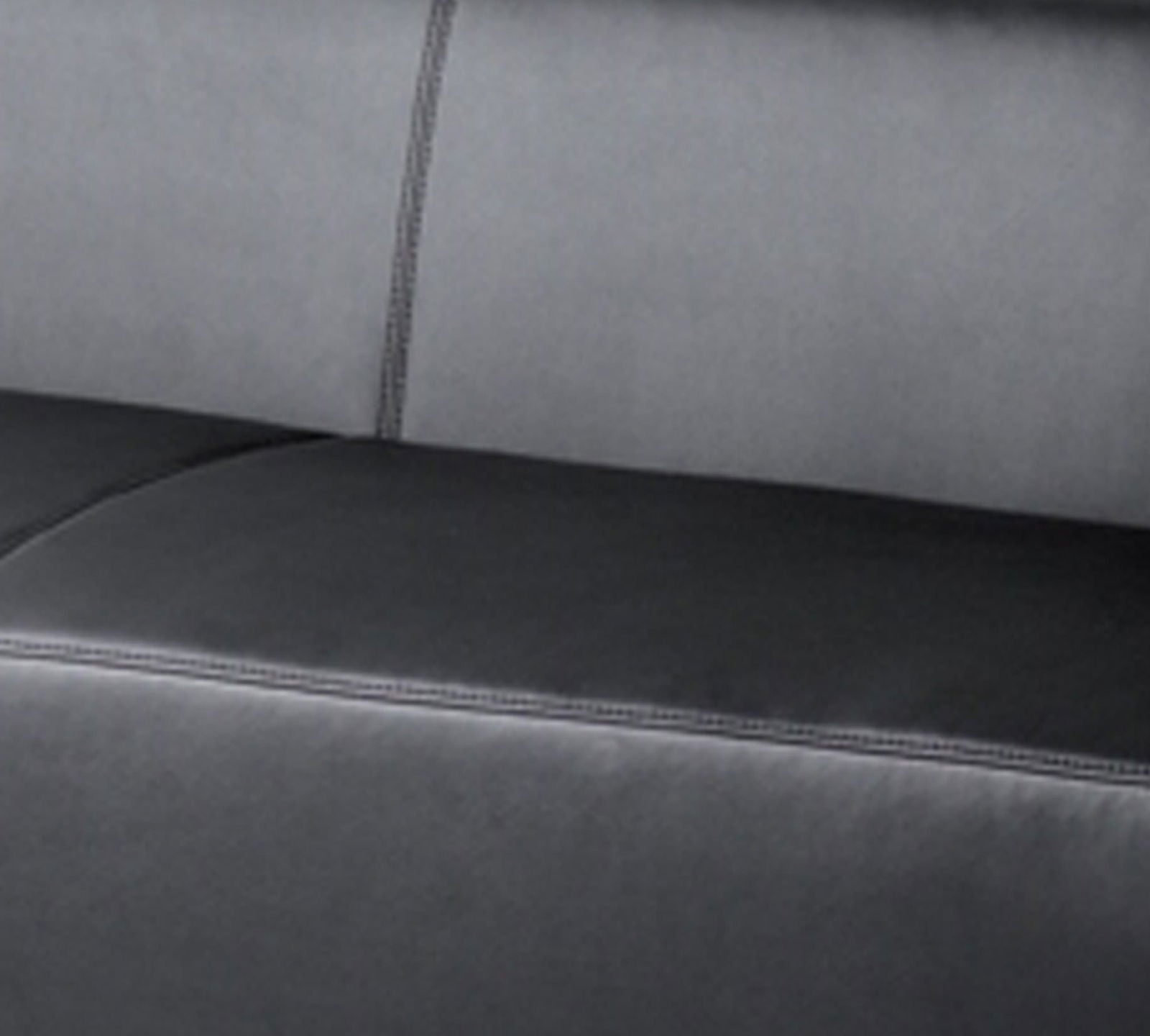 3 Seater Leatherette Sofa Metal Frame Legs Base Cushioned -
