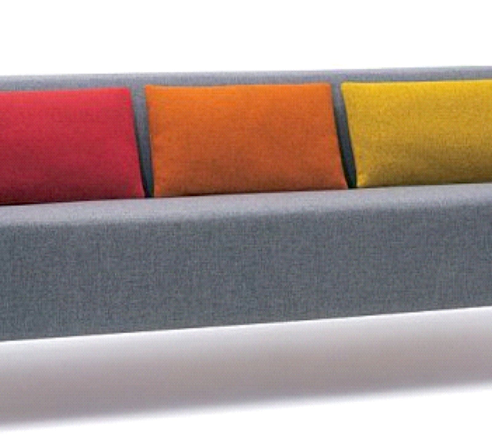 3 Seater Sofa Metal Chrome Legs Base Cushioned -
