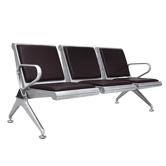 3 Seater Sofa With Metal Legs & Arm -