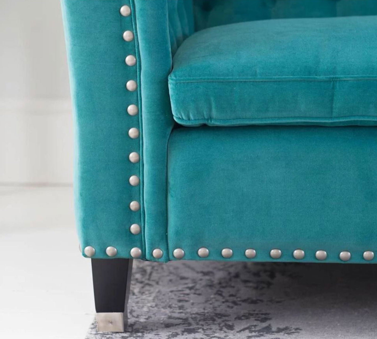 3 Seater Sofa in Wooden Frame Base -