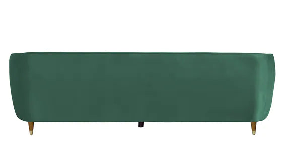 3 Seater Velvet Sofa with Wooden Legs -