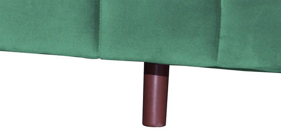 3 Seater Velvet Sofa with Wooden Legs -