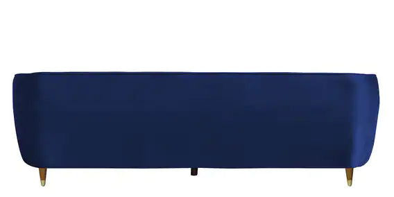 3 Seater Velvet Sofa with Wooden Legs -