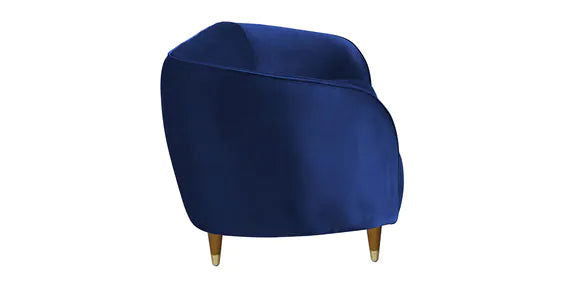 3 Seater Velvet Sofa with Wooden Legs -