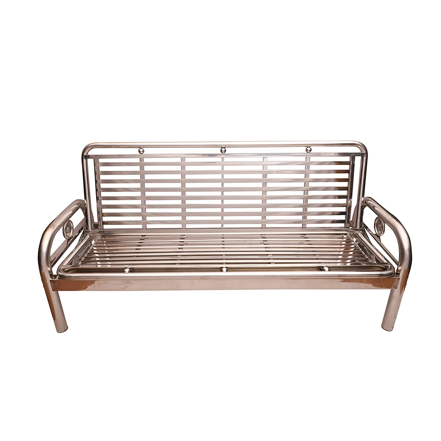 3 Seater Waiting Chair with Stainless Steel Metal Base -
