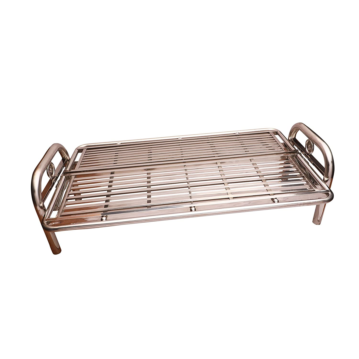3 Seater Waiting Chair with Stainless Steel Metal Base -
