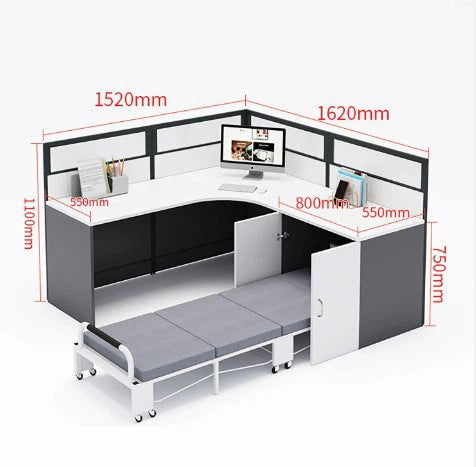 Modular Workstations for Office Furniture L- Shape Design with Smart Storage – Modern & Functional Durable For High Quality