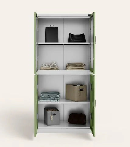 Wardrobe for Home, 2 Doors with Transparent and Aesthetic Design for Home Interiors