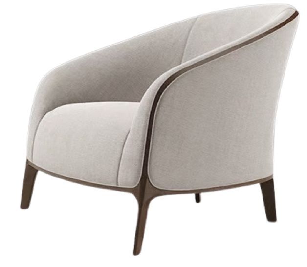 3-Seater Handcraftted Luxury Sofa for Living Home with Fabric Upholstery and Premium Quality Wood Legs Base