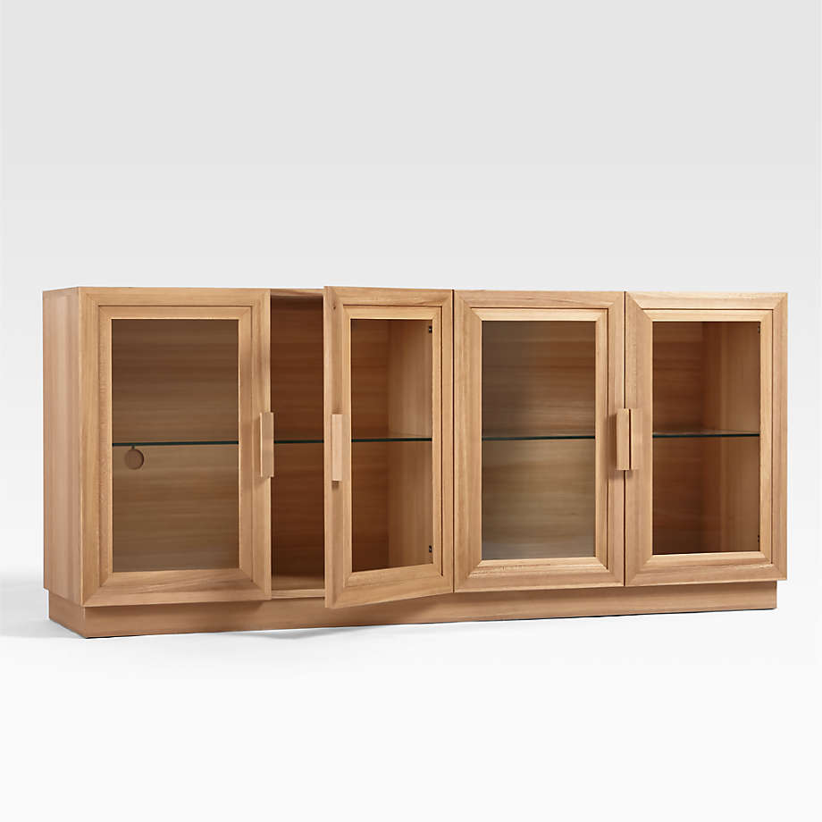 Wooden TV Wall Cabinet with Smooth Wooden Finish, Sleek Wooden Texture for Elegant Homes