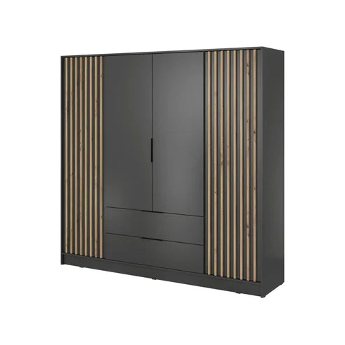 Wardrobe for Designer Reflection Premium 4-Door Wardrobe for Stylish Compact Bedrooms.