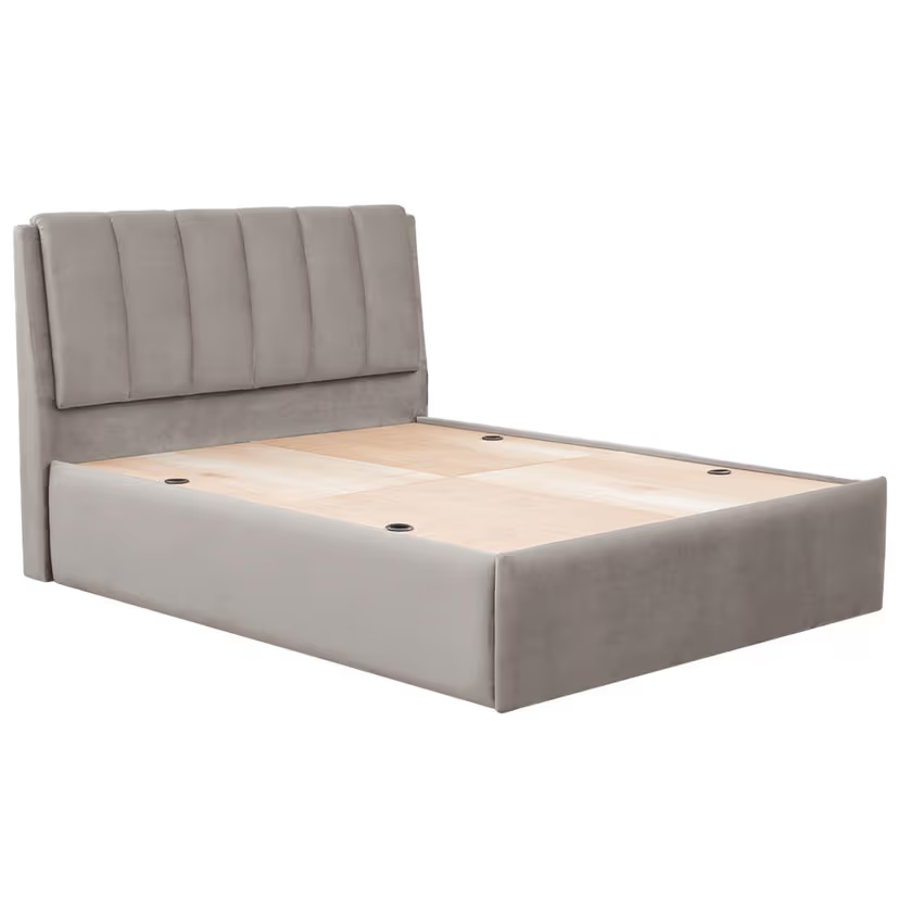 Premium Wooden King Size Bed Made in Wooden with Upholstered and Storage with Hydraulic Lift Mechanism