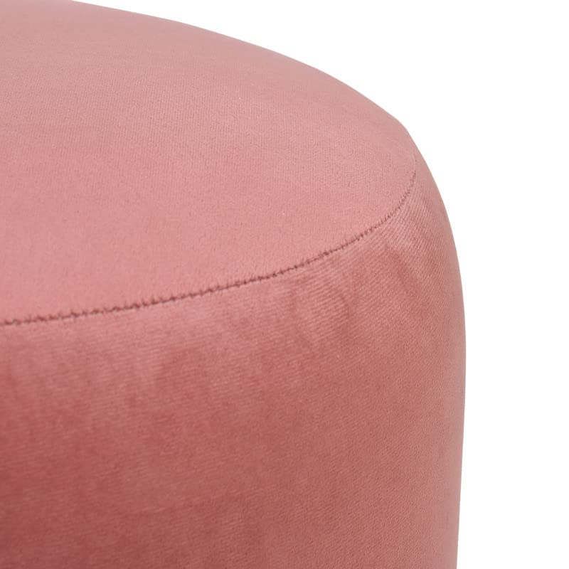 Ottoman Plouffe's For Sitting Stool For Living Room Sitting Puffy Wooden Stools Chair Living Room Furniture Footrest Foot Stool For Office Home Décor- Pink