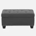 Ottoman For Home Furniture Upholstery Fabric & Comfortable Soft, Multi-Functional Premium And Durable for Living Room -Grey (Copy)