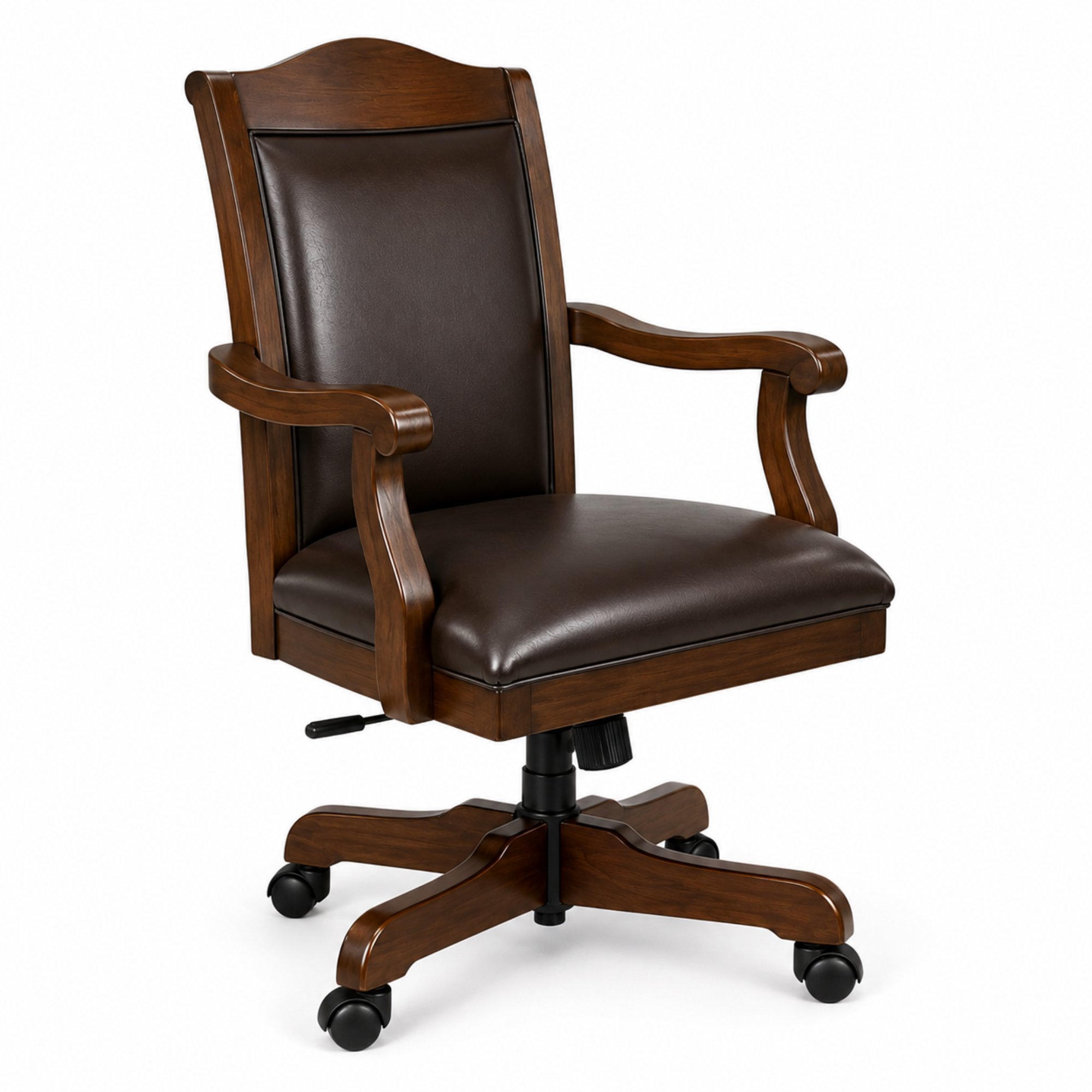 Director Chair for Royal office Furniture Luxury Premium Leatherette with Hand-carving Wooden