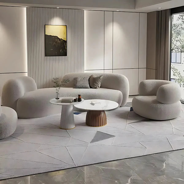 ৩-সিটের ইতালীয় সোফাটি প্রিমিয়াম ভেলভেটে সাজানো, দীর্ঘস্থায়ী আরাম এবং আধুনিক ডিজাইনের জন্য একটি শক্তিশালী সাপোর্ট স্ট্রাকচার সমন্বিত।