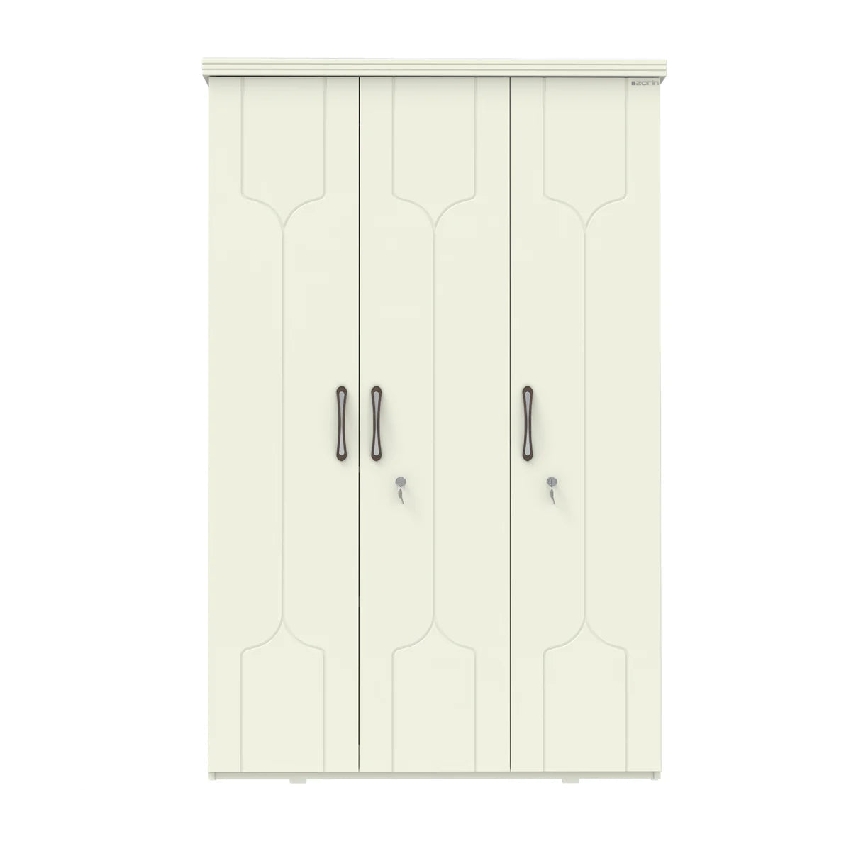 Wardrobe for Home Furniture 3-Door Contemporary Style with Sleek Contemporary Finish for Bedroom Storage Needs