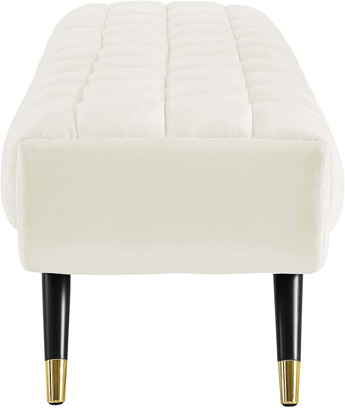 Home and Living room Modern Design Ottoman Made Plywood with upholstery without storage White Color