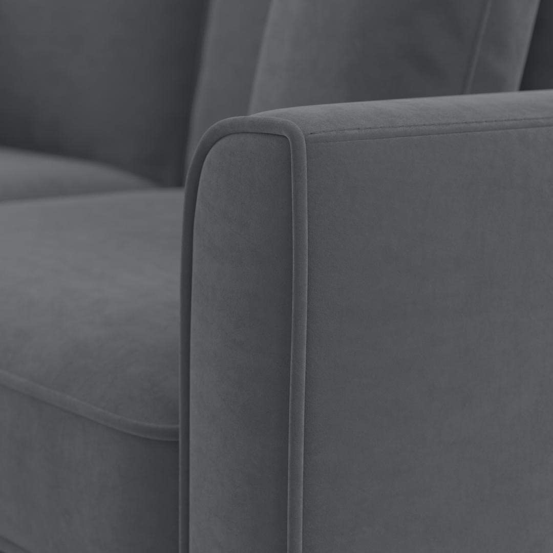 3 Seater U Shape Sofa For Home Furniture, Upholstery Fabric Modern And Durable Design For Living Room and Office- Blue