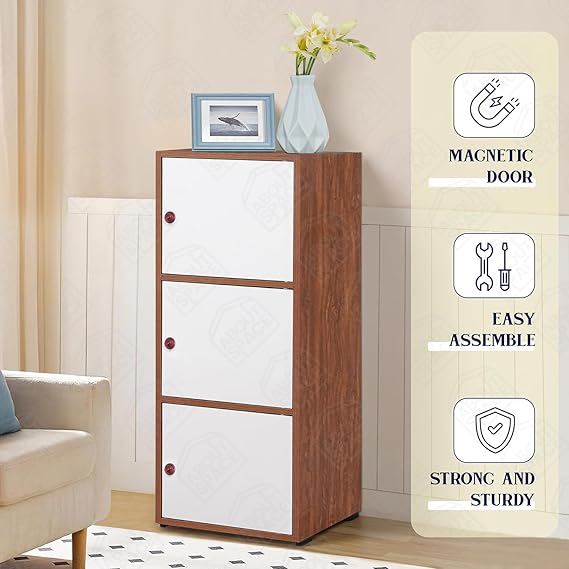 Cabinet with – walnut finish, storage solution Solid Sheesham Wood Sideboard (Copy)