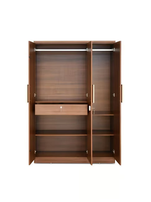 Almirah for Home Use - 2 Doors and 1 Drawer for Efficient Storage