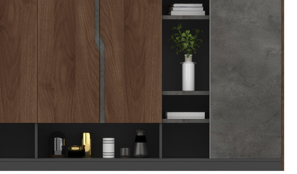 Wooden Office Storage Cabinet with Locking System & Stylish Finish for Corporate
