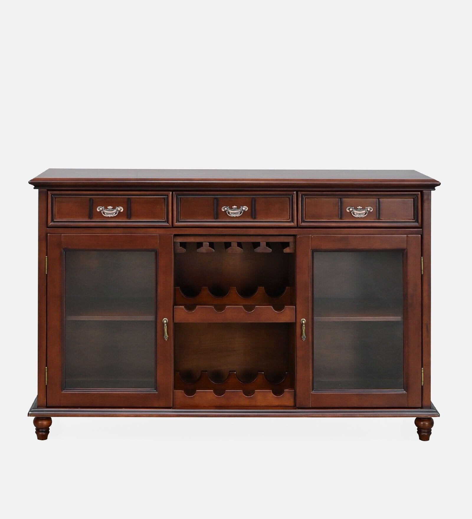 Wooden Bar Storage Cabinet Organizer with Aesthetic Modern Style and Contemporary Finish