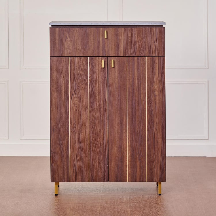 Wooden Shoes Storage Cabinet with Wooden Shelves, Long-Lasting Finish and Spacious Design