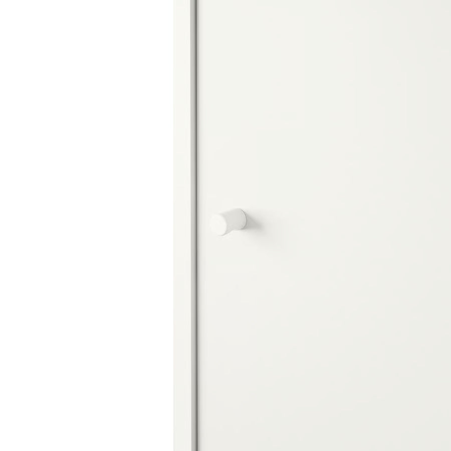 Wardrobe in Solid Wood with 3 Doors and Hanging Rod – Spacious Storage Unit