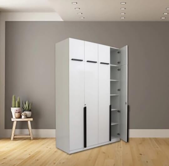 Wardrobe for Compact Bedroom Modern Design with Premium Finish With 3 Door with Locker.