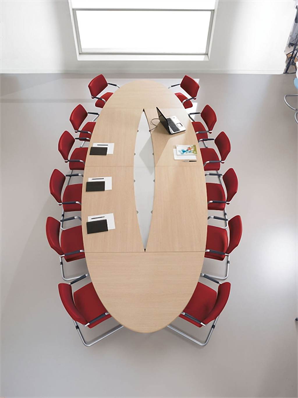 Conference Table for Oval Shape Office Furniture Premium High Quality & Best Design Made in Particle Board/ MDF/Plywood with Meeting Table