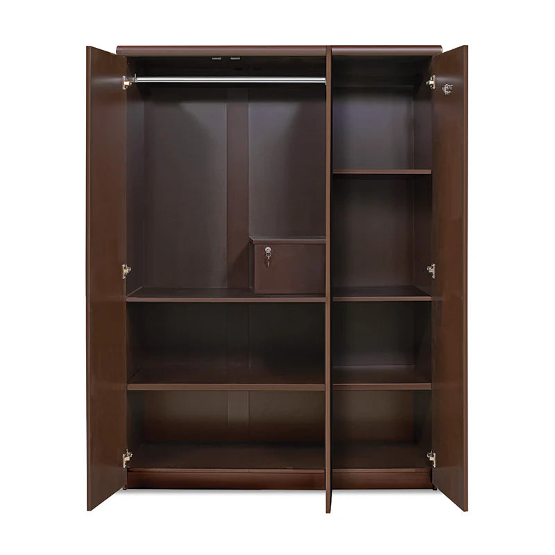 Wardrobe for Home 3-Door Designer Handles and Scratch-Resistant Premium Finish